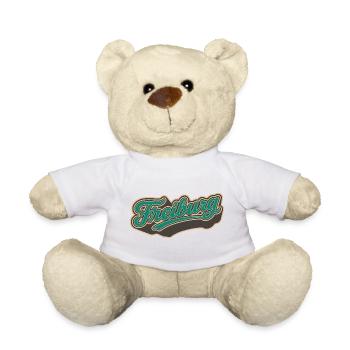 Freiburg Retro Schriftzug Vintage Stil - Teddy - Weiß - Vorne
