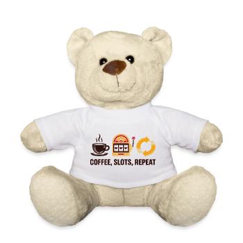 Kaffee-Slots wiederholen Casino-Glücksspiele - Teddy - Weiß - Vorne