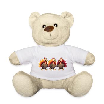 Thanksgiving Truthahn Baby - Teddy - Weiß - Vorne