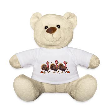 Thanksgiving Truthahn Baby - Teddy - Weiß - Vorne