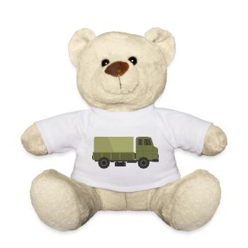 Militär-LKW - Teddy - Weiß - Vorne