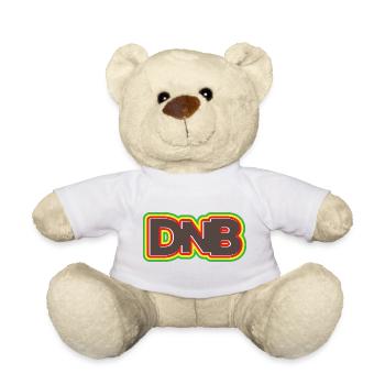 DNB Red Yellow Green Smooth Remix Junglist - Teddy Bear - white - Front
