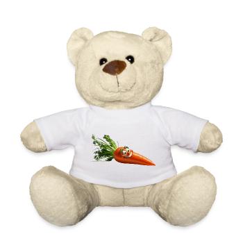 carrot - Teddy Bear - white - Front