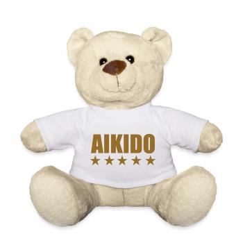 Aikido - Martial Art - Aikido - Teddy Bear - white - Front