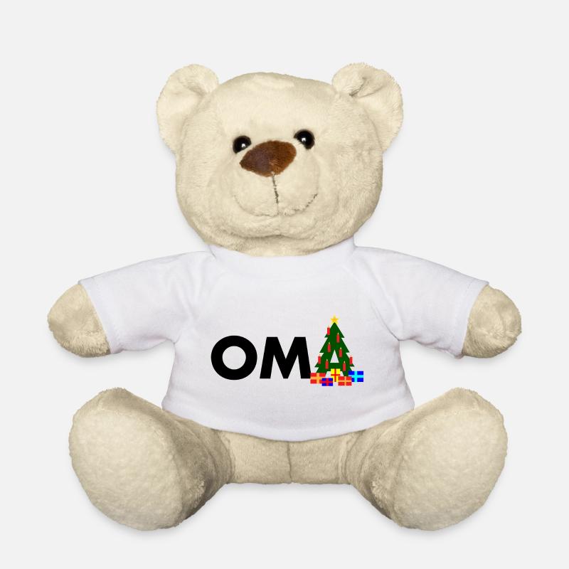 Oma Weihnachtsbaum - Teddy - Weiß