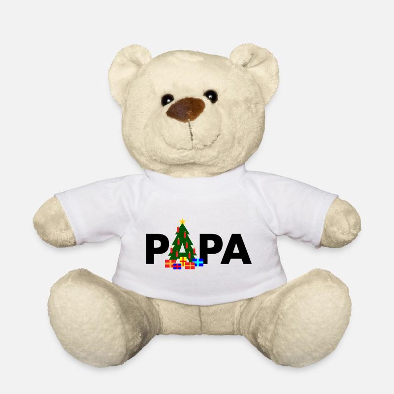Papa Weihnachtsbaum - Teddy - Weiß