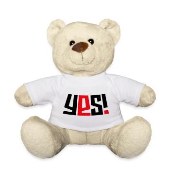Yes! - Teddy Bear - white - Front