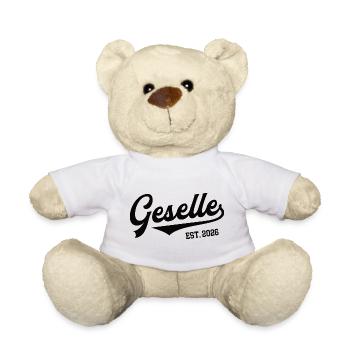 Journeyman 2026: Journeyman's examination passed, training - Teddy Bear - white - Front