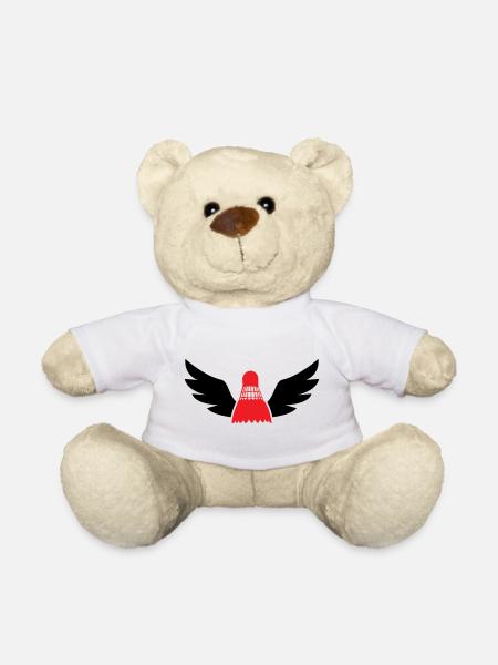 badminton - Teddy Bear - white