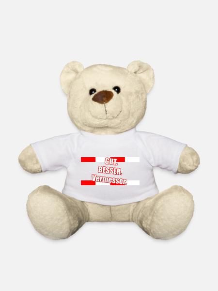 Gut Besser Vermesser Spruch - Teddy - Weiß