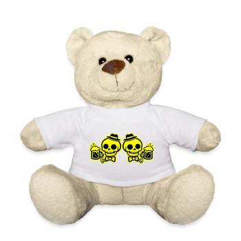 Skelett Bier Team Junggesellen - Teddy - Weiß - Vorne