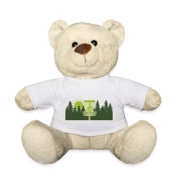 Disc Golf Sonnenaufgang im Wald - Teddy - Weiß - Vorne