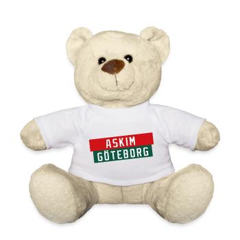 Logo du bloc de couleur Askim Göteborg - Nounours - blanc - Devant