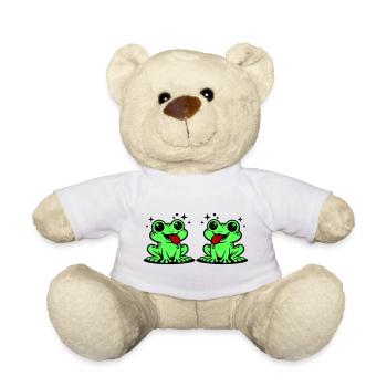 Kröte paar Frosch - Teddy - Weiß - Vorne