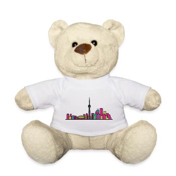 Toronto City Skyline CN Tower Modern Line Art - Teddy - Weiß - Vorne