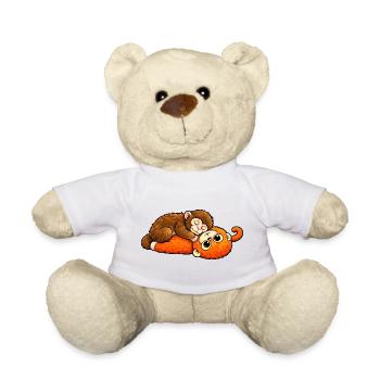 Monkey Punch Baby  - Teddy - Weiß - Vorne