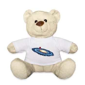 Séquence de localisation de la Voie lactée dans la galaxie spatiale - Nounours - blanc - Devant