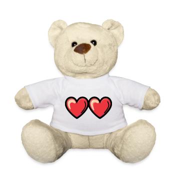 Herzen Liebe Symbol - Teddy - Weiß - Vorne