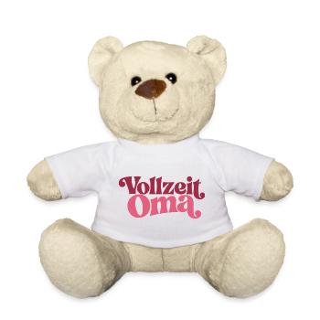 Vollzeit Oma | Großmutter Geschenk - Teddy - Weiß - Vorne