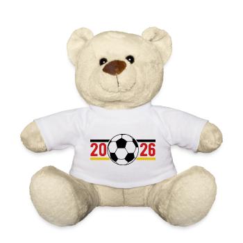 Fußball Banner 2026 - Teddy - Weiß - Vorne