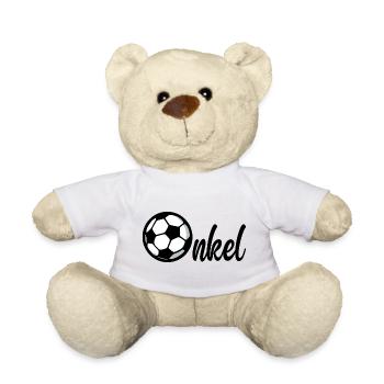 Fußball Bruder Onkel - Teddy - Weiß - Vorne