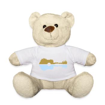 Guitar pastel - Teddy Bear - white - Front