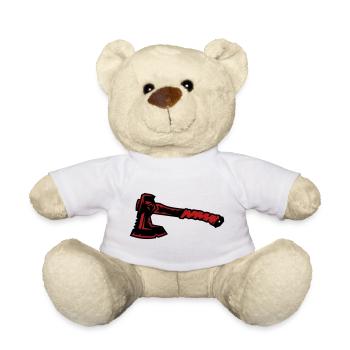 Axe Lumberjack Bushcraft Camping de survie - Nounours - blanc - Devant