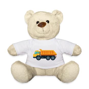 Dump truck - Teddy Bear - white - Front