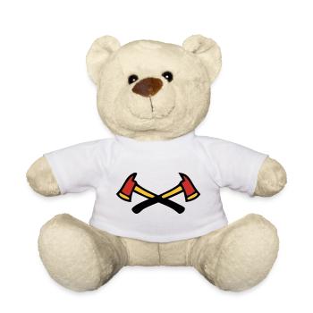 Logo des pompiers croisés - Nounours - blanc - Devant