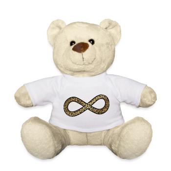 Motif Léopard Infini - Nounours - blanc - Devant