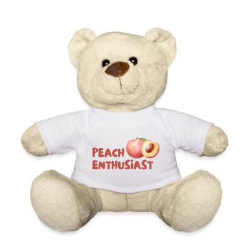 Pfirsich Enthusiast Design - Teddy - Weiß - Vorne
