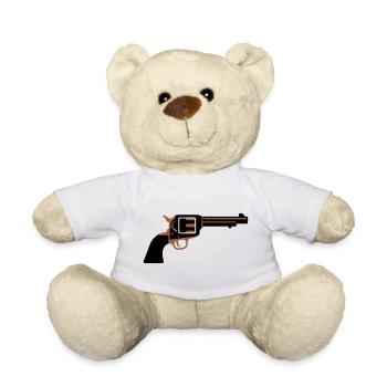 Revolver Pistole Western Icon - Teddy - Weiß - Vorne
