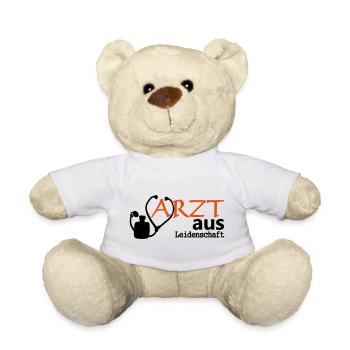 Arzt aus Leidenschaft Geschenk - Teddy - Weiß - Vorne