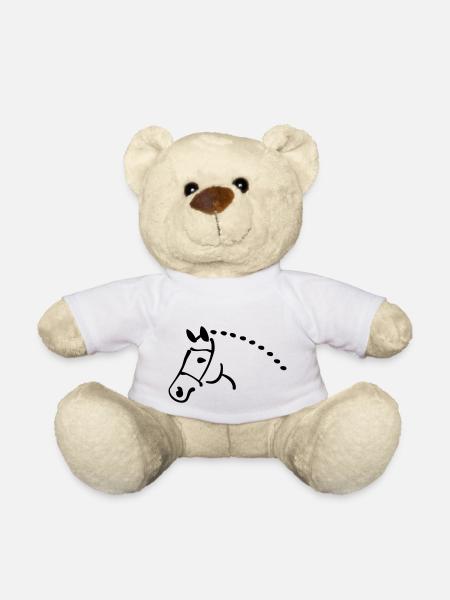 Pferd - Teddy - Weiß