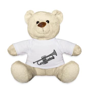 Trompete 2 - Teddy - Weiß - Vorne