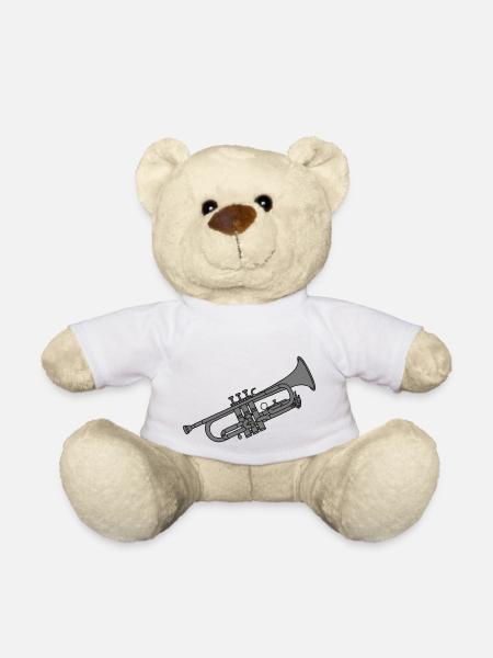 Trompete 2 - Teddy - Weiß