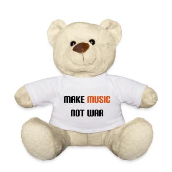 Make Music Not War (V) - Nounours - blanc - Devant