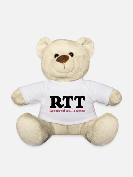 RTT - Rest all the time - Teddy Bear - white