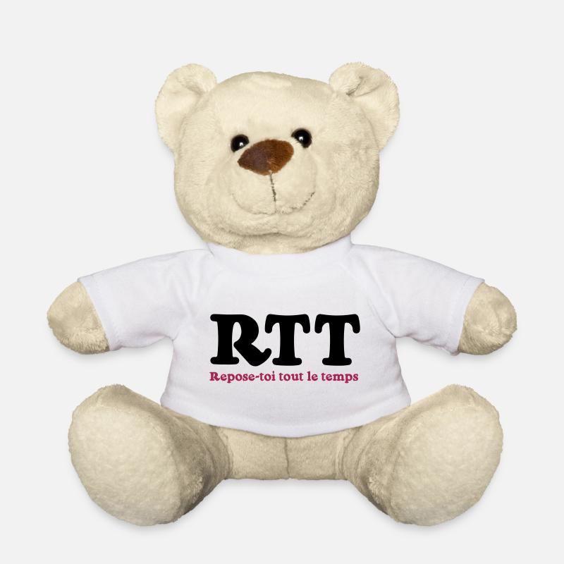 RTT - Rest all the time - Teddy Bear - white