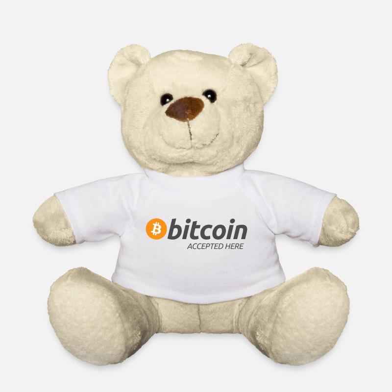 Bitcoin Accepted Here - Teddy - Weiß