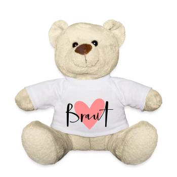 Poule partie coeur rose mariée - Nounours - blanc - Devant