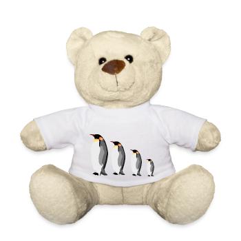 Groupe de manchots empereurs - Nounours - blanc - Devant