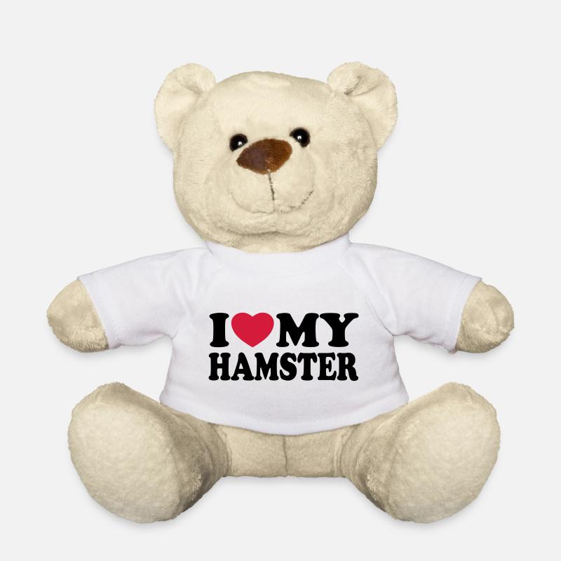 I love my hamster - Ich liebe mein Hamster - Teddy - Weiß