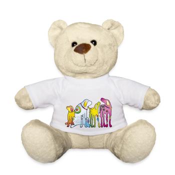 Chiens Meute Pinscher meilleurs amis fidèle animal de compagnie - Nounours - blanc - Devant