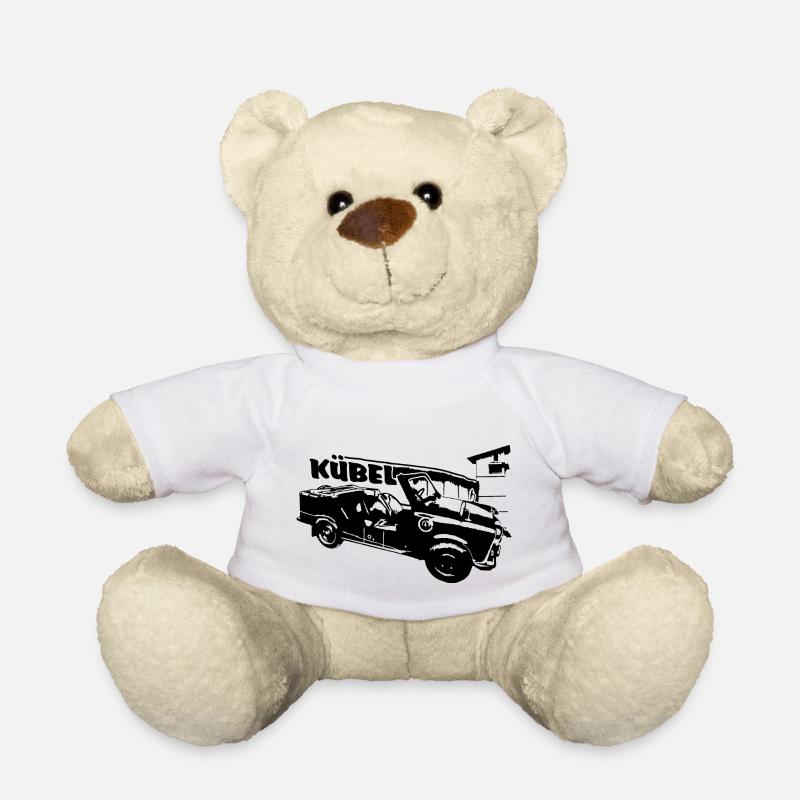  601 Kübel mit Mauer und Turm, Trabi Kübel - Teddy - Weiß