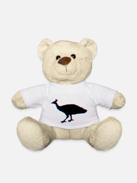 3d vogel silhouette umriss schatten pfau fasan fed - Teddy - Weiß