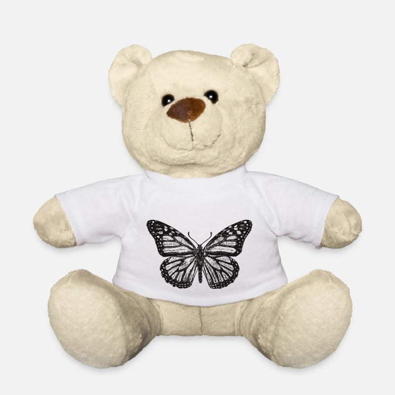 Schmetterling - Teddy - Weiß