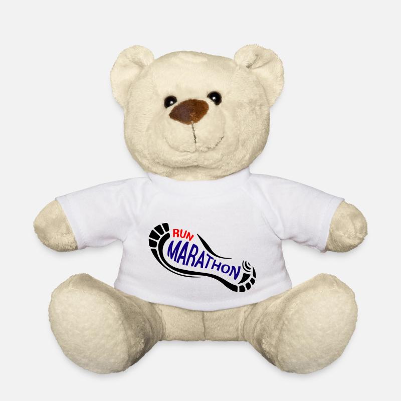 marathon - Teddy Bear - white