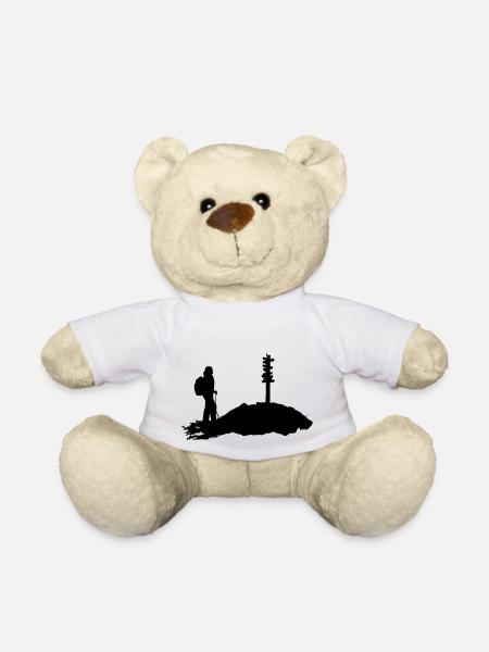 Wandern, Wanderin - Teddy - Weiß