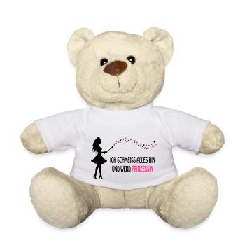 Prinzessin - Schmeiss alles hin! - Teddy - Weiß - Vorne